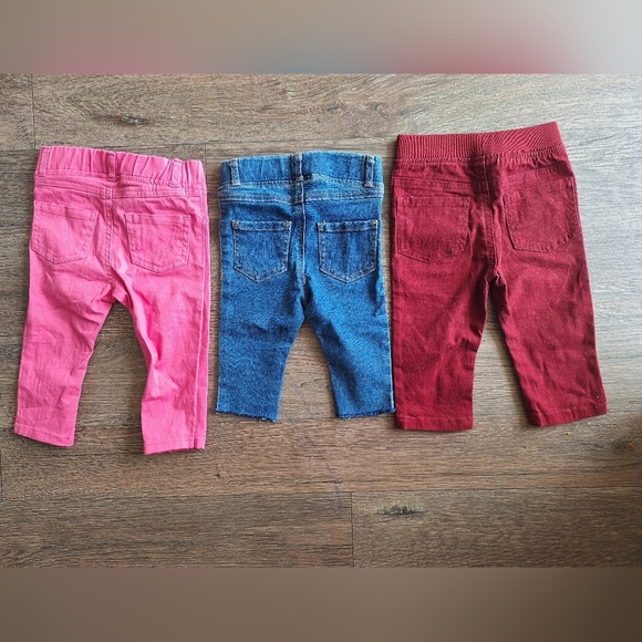 Garanimals  baby girl set of three long Pants Size 12 months - Picture 3 of 8